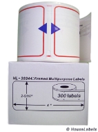 Picture of Dymo - 30344 Red-framed Shipping Labels (6 Rolls – Best Value)