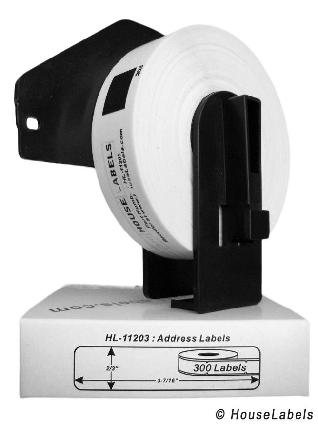 Picture of Brother DK-1203 (100 Rolls + Reusable Cartridge – Best Value)