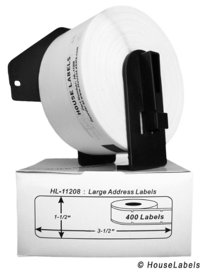 Picture of Brother DK-1208 (12 Rolls + Reusable Cartridge – Best Value)