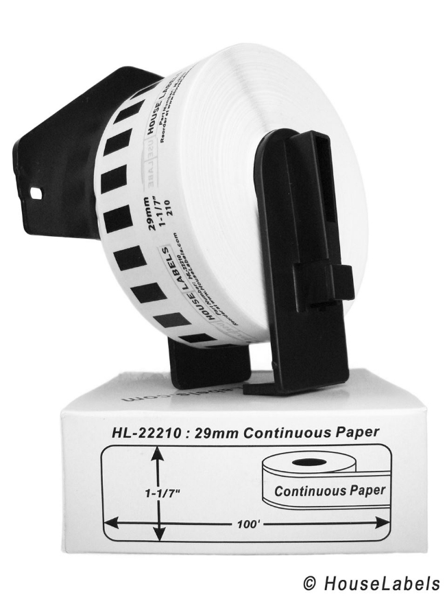 Picture of Brother DK-2210 (12 Rolls + Reusable Cartridge– Best Value)