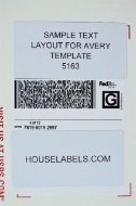 Picture of HouseLabels’ brand – 10 Labels per Sheet – BLACKOUT Technology (100 Sheets – Best Value)