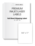 Picture of HouseLabels’ brand – 1 Labels per Sheet (200 Sheets – Best Value)