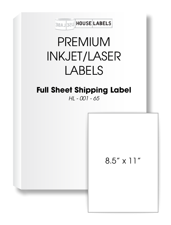 Picture of HouseLabels’ brand – 1 Labels per Sheet (2000 Sheets – Best Value)