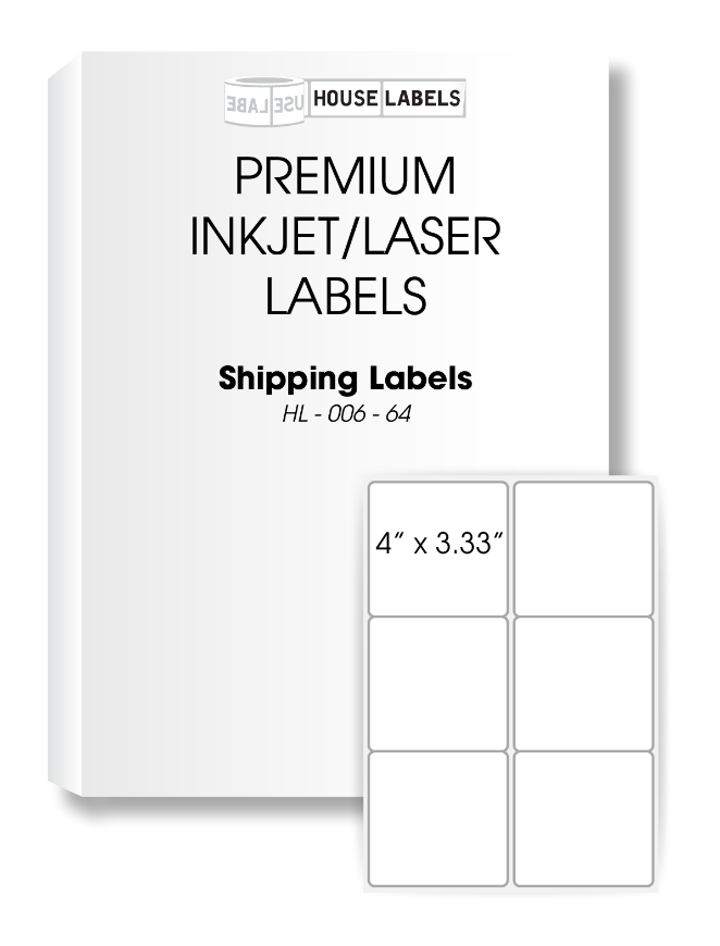 Picture of HouseLabels’ brand – 6 Labels per Sheet (200 Sheets – Best Value)