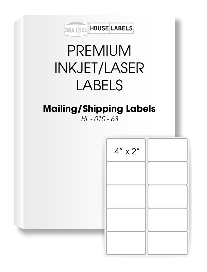 Picture of HouseLabels’ brand – 10 Labels per Sheet (500 Sheets – Best Value)