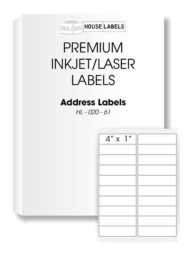 Picture of HouseLabels’ brand – 20 Labels per Sheet