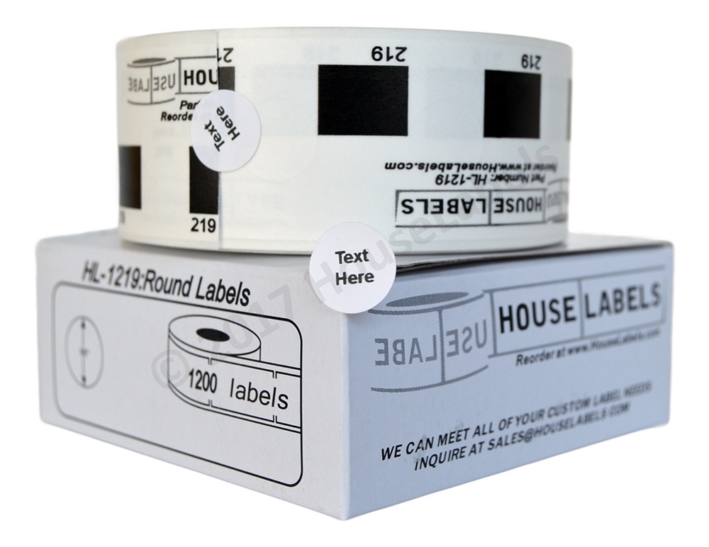 Brother DK 1219 | 12 Rolls | Reusable Cartridge | HouseLabels.com
