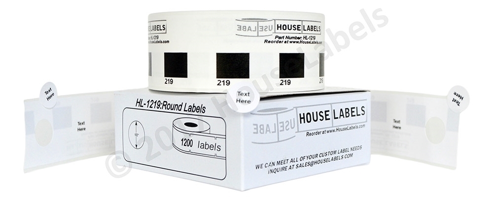 Brother DK 1219 | 12 Rolls | Reusable Cartridge | HouseLabels.com