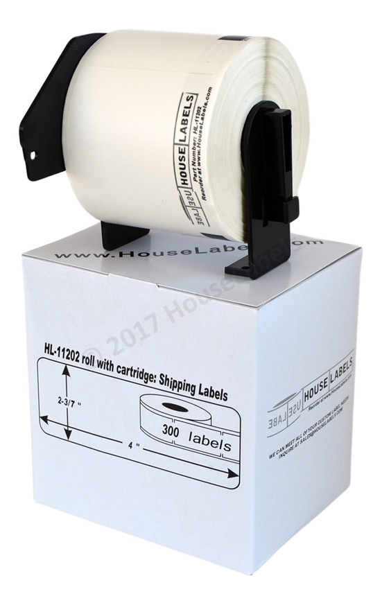 Picture of 20 Rolls, Brother DK-1202 (DK11202) with permanent cartridge