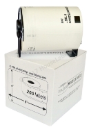 Picture of 4 Rolls of Brother DK-1241 (DK11241) with permanent cartridges