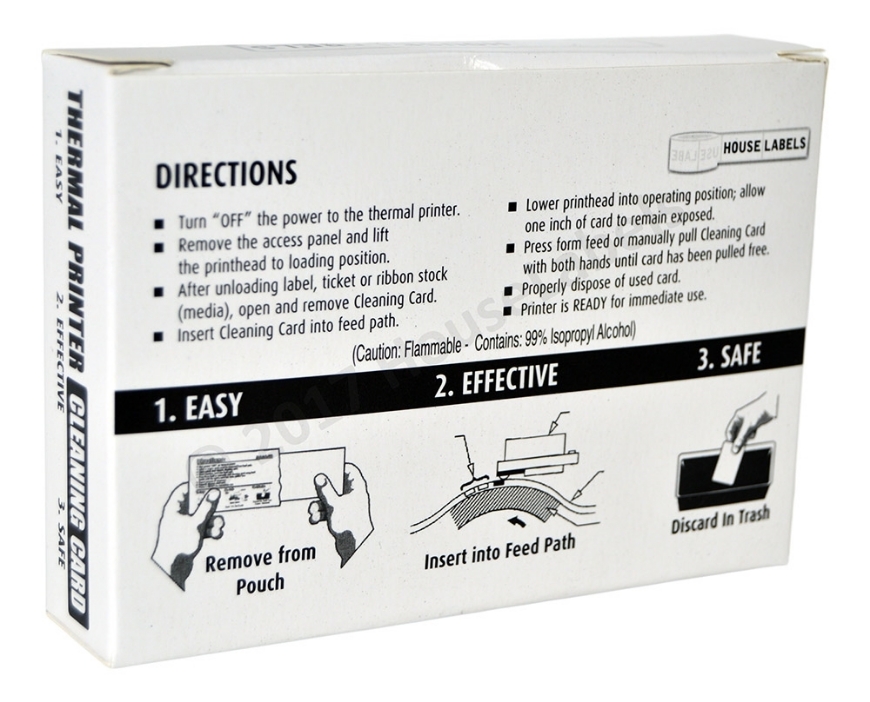 DYMO Printer Cleaning Cards 25 Pieces