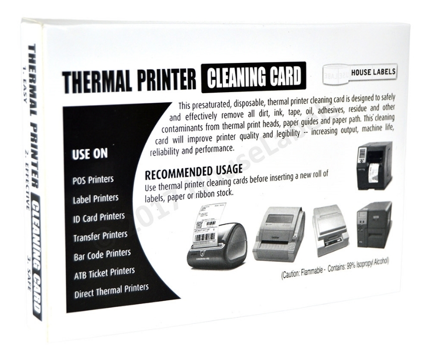 BROTHER Printer Cleaning Cards 25 Pieces