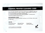 Picture of 25 BROTHER Compatible Cleaning Cards, 4" x 6" Used For BROTHER Desktop Printers ( 1240, 1241, 2243 )