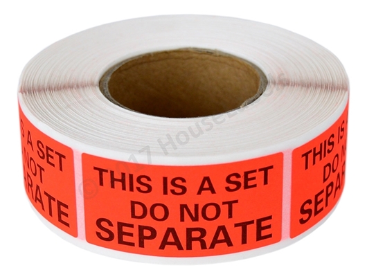 Picture of 2 Rolls (500 Labels Per Roll) Pre-Printed 1x2 This Is A Set Do Not Separate Labels/Stickers. Best Value