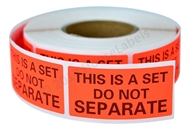 Picture of 2 Rolls (500 Labels Per Roll) Pre-Printed 1x2 This Is A Set Do Not Separate Labels/Stickers. Shipping Included