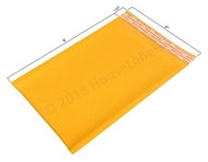 Picture of 2000 Bags KRAFT Bubble Padded Envelope  6”x10” (6”x9” usable space) Free Shipping