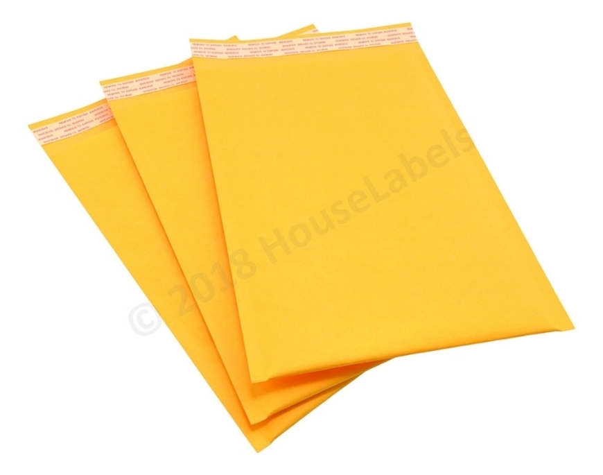 Picture of 500 Bags KRAFT Bubble Padded Envelope 7.25”x12” (7.25”x11” usable space) Free Shipping