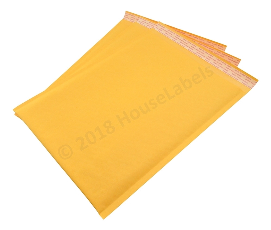 Picture of 200 Bags KRAFT Bubble Padded Envelope 10.5”x16” (10.5”x15” usable space) Free Shipping