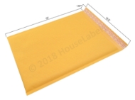 Picture of 200 Bags KRAFT Bubble Padded Envelope 10.5”x16” (10.5”x15” usable space) Free Shipping