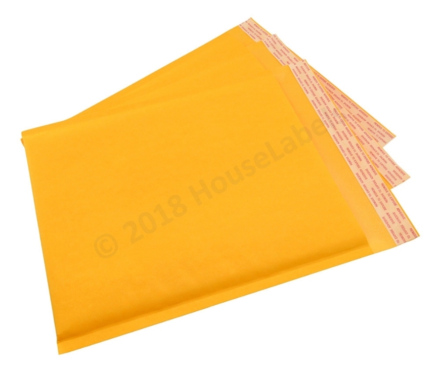 Picture of 100 Bags KRAFT Bubble Padded Envelope 8.5”x12” (8.5”x11” usable space) Free Shipping