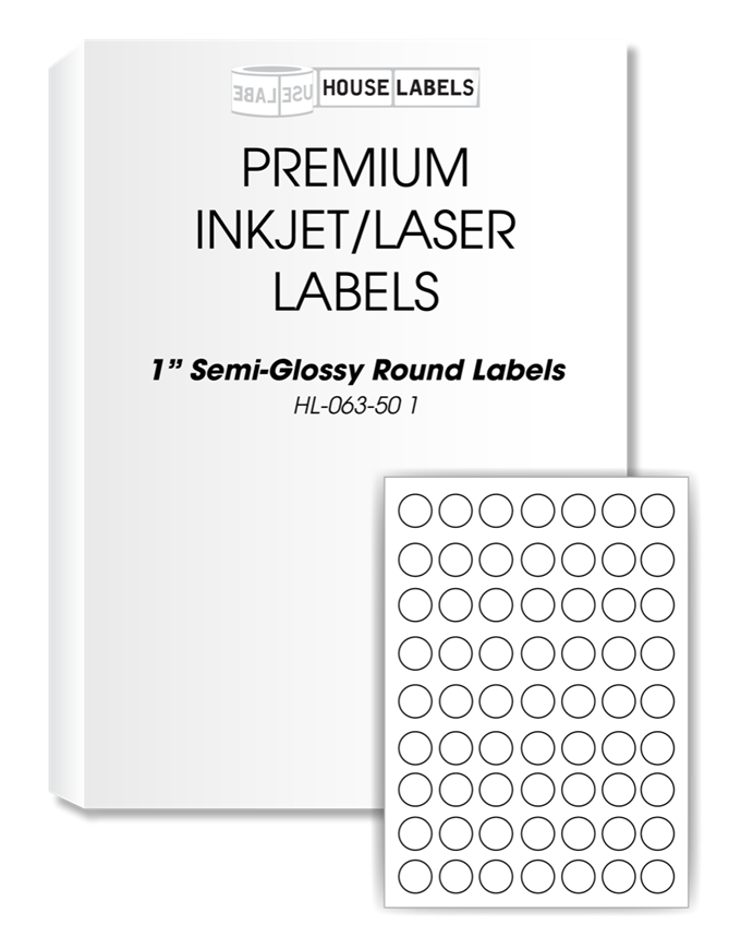 Picture of HouseLabels’ brand – Round Dots 1” (100 Sheets – Shipping Included)