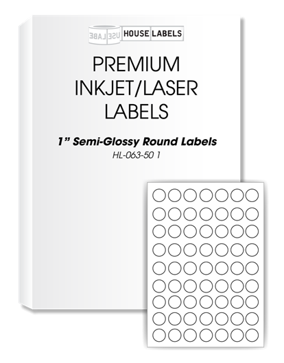 Picture of HouseLabels’ brand – Round Dots 1” (300 Sheets – Shipping Included)