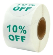 Picture of Discount Labels - 10% Off (16 Rolls - Best Value)