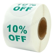 Picture of Discount Labels - 10% Off (54 Rolls - Best Value)