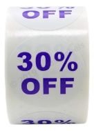 Picture of Discount Labels - 30% Off (16 Rolls - Best Value)