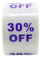 Picture of Discount Labels - 30% Off (45 Rolls - Best Value)