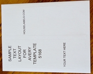 Picture of HouseLabels’ brand – 4 Labels per Sheet – BACKOUT Technology ( Shipping Excluded)