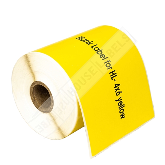 Picture of Zebra – 4 x 6 YELLOW (6 Rolls – Shipping Included)