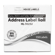 DYMO LW Address Label Rolls 30252 Rectangular 1 18 x 3 12 White