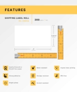 Picture of Dymo - 30256 YELLOW Shipping Labels