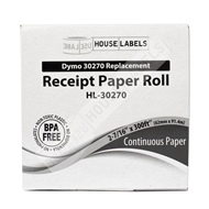 Picture of Dymo - 30270 Direct Thermal Receipt Paper (20 Rolls – Shipping Included)