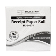 Picture of Dymo - 30270 Direct Thermal Receipt Paper (20 Rolls – Best Value)