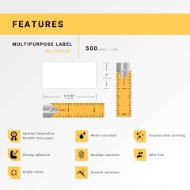 Picture of Dymo - 30336 Multipurpose Labels (100 Rolls - Best Value)