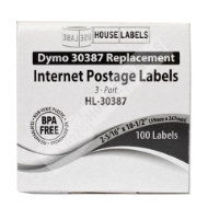 Picture of Dymo - 30387 3-Part Internet Postage Labels (8 Rolls – Best Value)