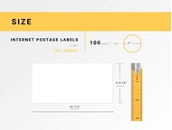 Picture of Dymo - 30387 3-Part Internet Postage Labels (12 Rolls – Best Value)