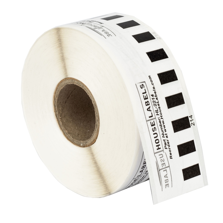 6 Rolls Compatible Brother DK-2214 P-Touch 1/2x 100 Continuous Length Paper Tape Labels Full Set BETCKEY