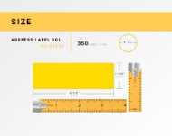 Picture of Dymo - 30252 YELLOW Address Labels