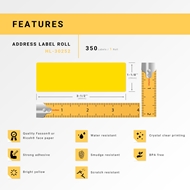 Picture of Dymo - 30252 YELLOW Address Labels (100 Rolls - Shipping Included)