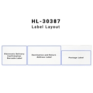 Picture of Dymo - 30387 3-Part Internet Postage Labels (50 Rolls – Best Value)