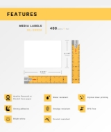 Picture of Dymo - 30324 Media (Diskette) Labels (10 Rolls – Best Value)