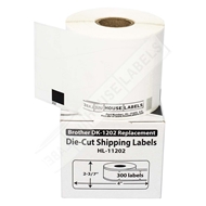 50 Rolls-Labels123 Brand Fits DK-1202 Brother QL 2-3/7" X 4"+Free Frame Included 