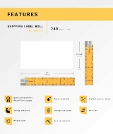 Picture of Dymo - 30323 Shipping Labels (15 Rolls - Best Value)