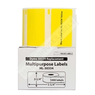 Picture of Dymo - 30334 YELLOW Multipurpose Labels (18 Rolls - Shipping Included)