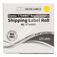 Picture of Dymo - 1744907 YELLOW Shipping Labels (4 Rolls - Best Value)