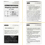 Picture of Dymo - 1744907 YELLOW Shipping Labels (4 Rolls - Best Value)