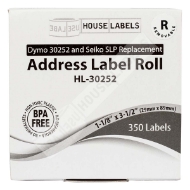 DYMO LW Address Label Rolls 30252 Rectangular 1 18 x 3 12 White